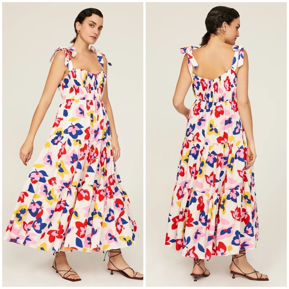 Kate Spade Summer Flowers Tiered Dress - Picture 2 of 12